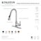 Gourmetier LS8720CTL Continental Single-Handle Pull-Down Kitchen Faucet, Matte Blk LS8720CTL - alternate 2
